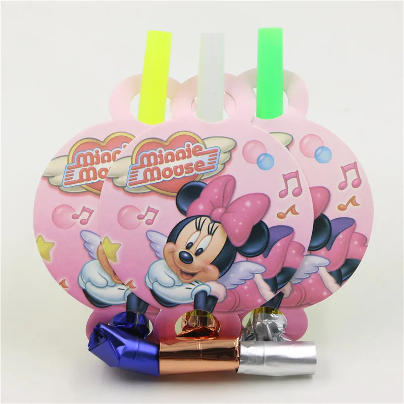 blow out noisemaker minnie mouse deisgn birthday decoration event party