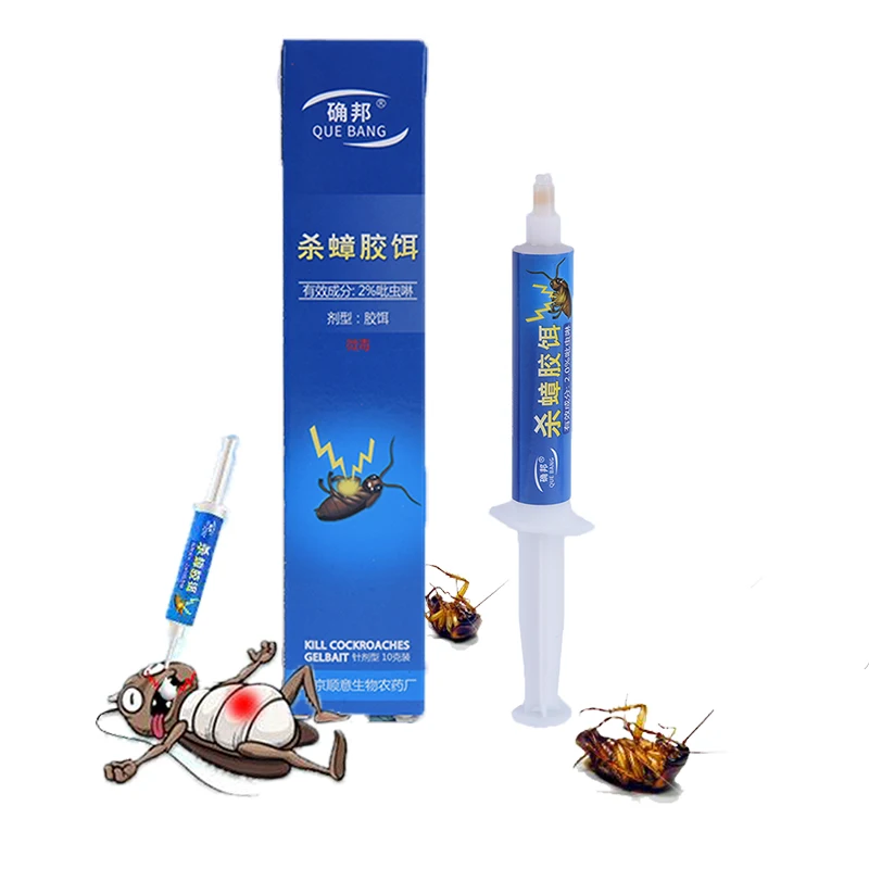 

1PC Environmental Powerful Anti Cockroach Killing Gel Pesticide Control Gel Bait Drug Poison Nest Genuine Syring Killer Bait Gel
