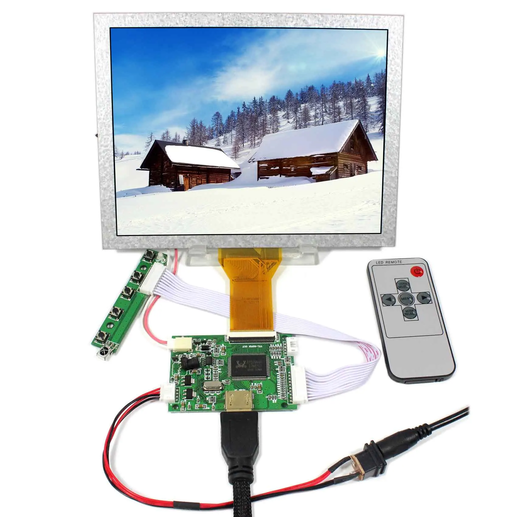 HDMI Input LCD Controller Board 8inch 800x600 EJ080NA-05A AT080TN52 LCD Screen