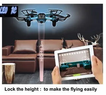 New 2.4Ghz 4ch RTF mini FPV wifi AAP control rc drone built-in wifi camera with auto hover