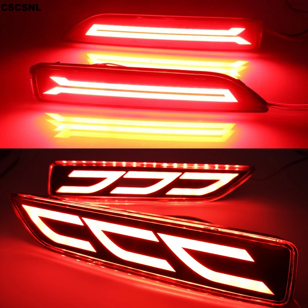 CSCSNL 1 комплект светодиодный светильник заднего бампера для Honda City 2012 2013 2014 BR-V BRV 2015