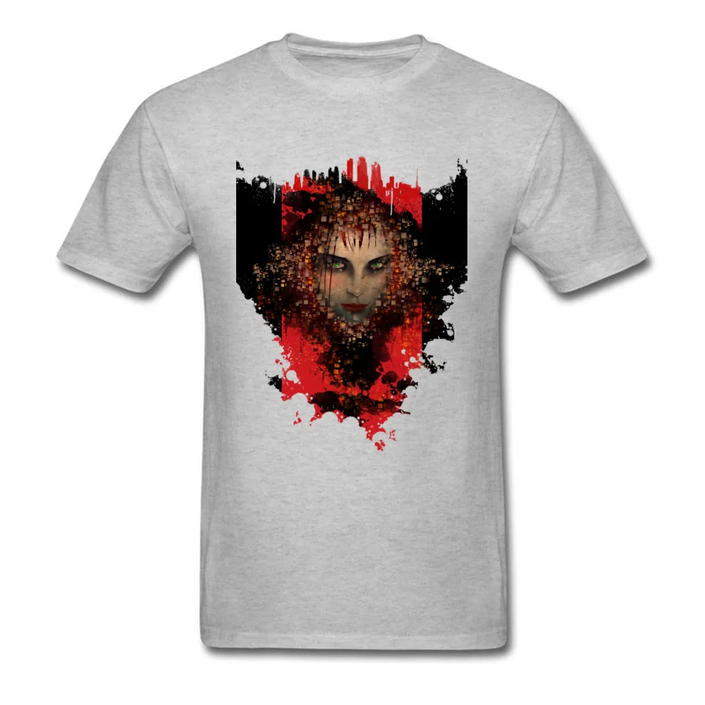 Tops Shirt Night Stalker Tops Shirts Autumn Special Normal Short Sleeve All Cotton Round Neck Men Tshirts Normal Night Stalker grey