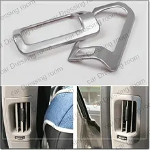 Trasera coche que labra el aire acondicionado de ventilación del panel decorativo tira de ajuste de la cubierta accesorios del coche salida de aire para Volvo XC60 2 pice/lot
