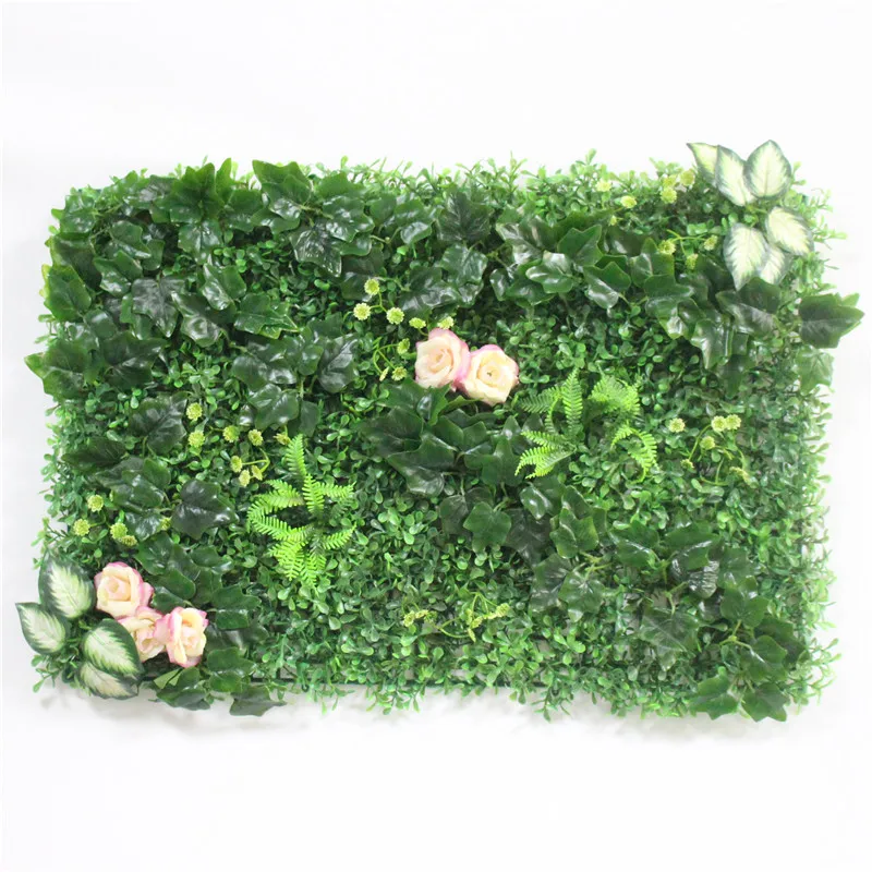 Искусственные зеленые травы стены эвкалипта с букет листьев моделирования растений 40*60 см Свадебные DIY окна отеля магазин фон Декор - Цвет: M