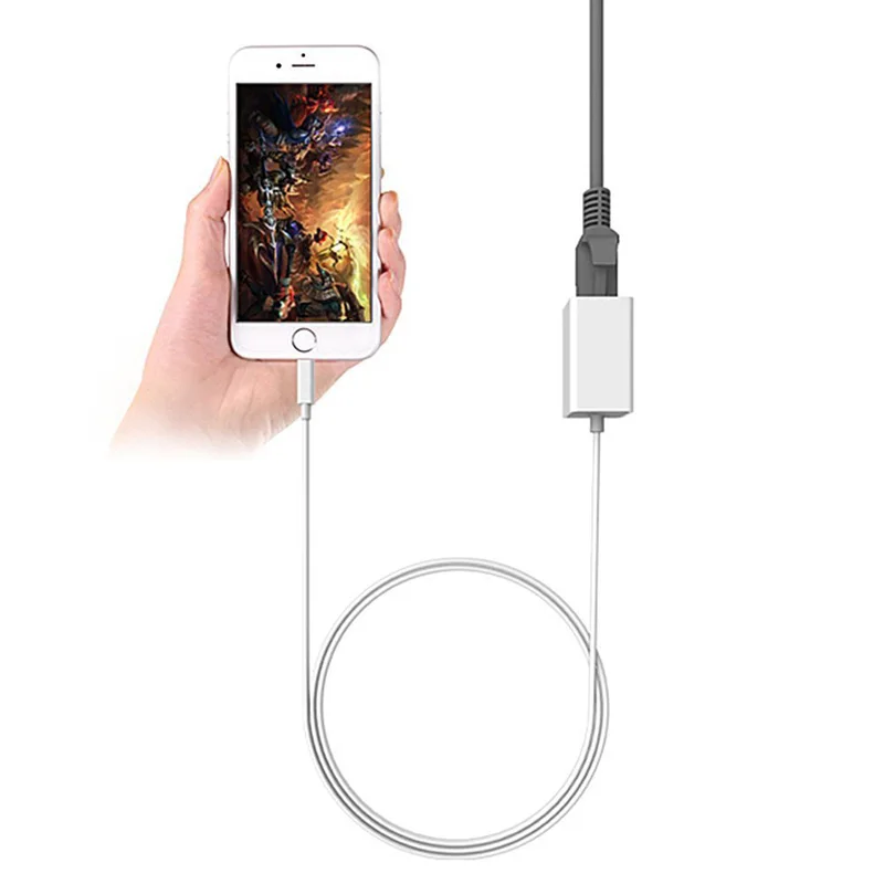 Для iPhone 11 Pro MAX XS MAX XR для iPad RJ45 Ethernet LAN проводной сетевой кабель адаптер с зарядкой или USB подключение камеры