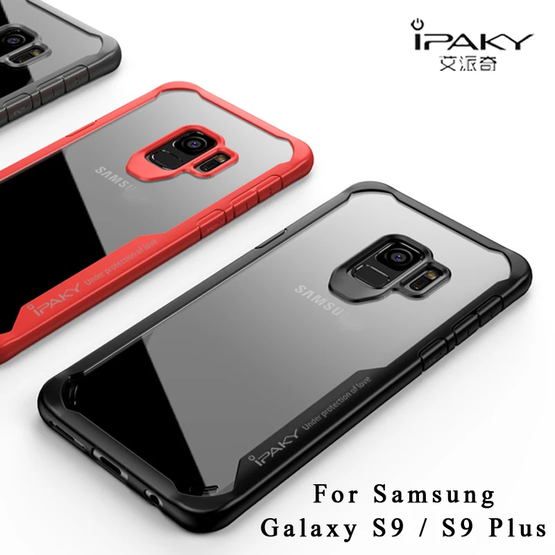 Для samsung Galaxy S9 плюс Чехол iPaky тонкий прозрачный Coque для силиконовый чехол 360 s9 S 9
