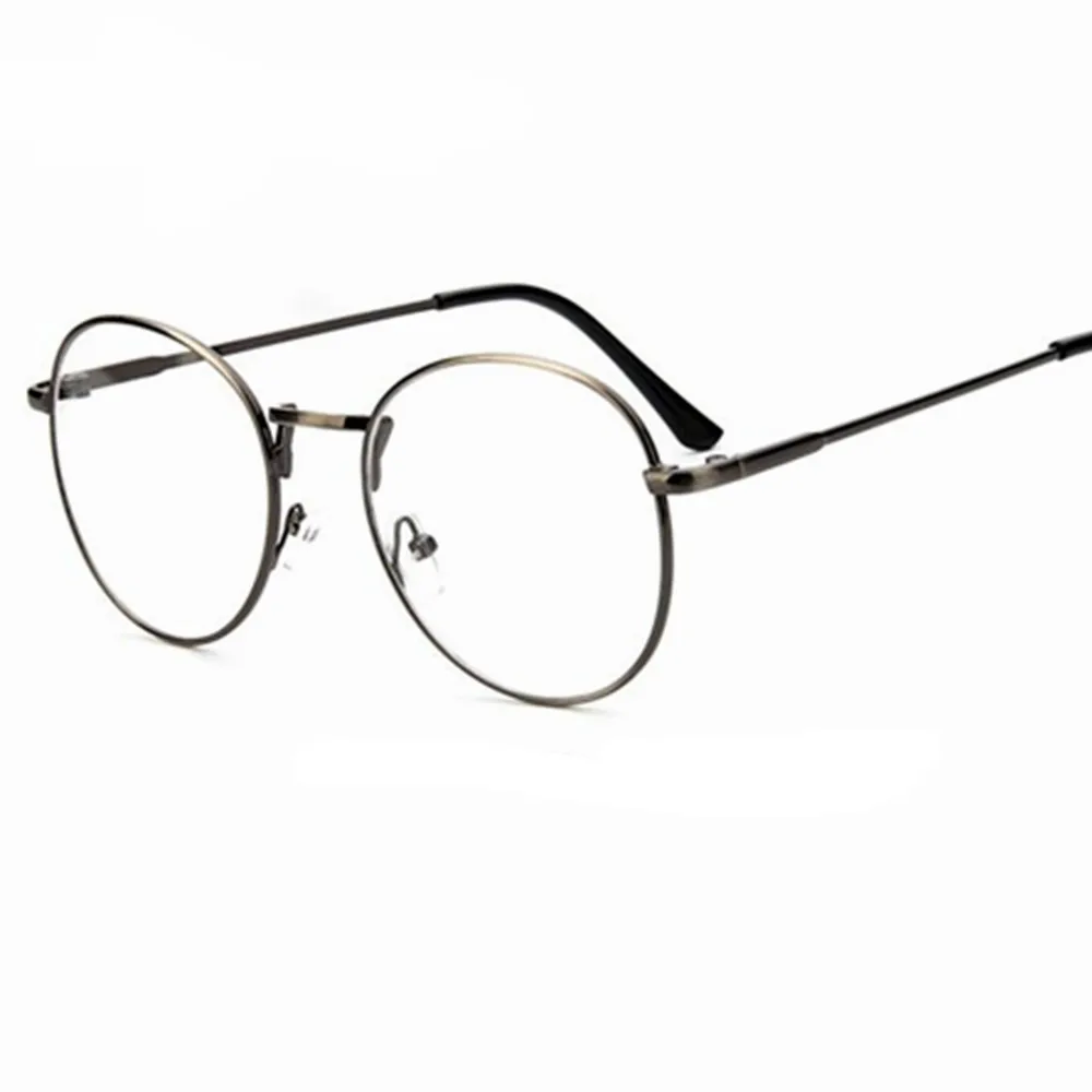 

Cheap small round nerd glasses clear lens unisex gold round metal frame glasses frame optical men women black uv oculos