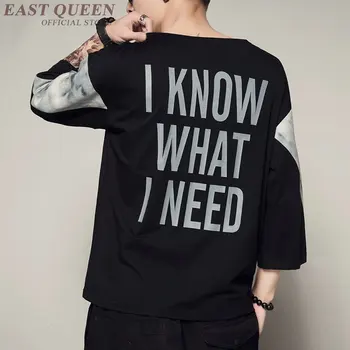 

Hip hop t-shirt harajuku punk mens tops solid tops casual holiday spring t-shirts casual high streetwwear tshirt men AA3876 Y A