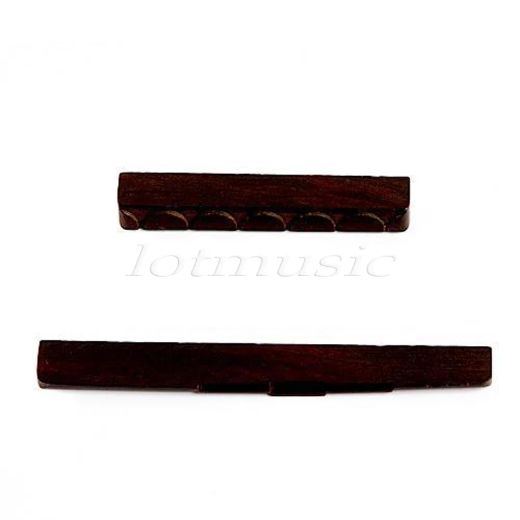 2pcs New Classical Guitar Saddle & Nuts Slotted Guitar Partsclassical
