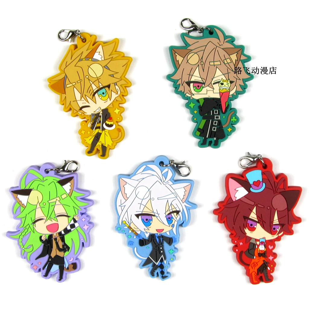 AMNESIA Shin Kent Ukyo Orion Toma Ikki Waka Rika Action Figure Anime Model Rubber Sleutelhanger Kerst Speelgoed voor Geschenken 6 cm| | - AliExpress