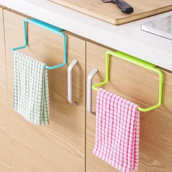 

Multi-purpose Towel Holder Kitchen Organizer Rack Hanging Holder Organizer Bathroom Kitchen Cabinet Cupboard Hanger Rack