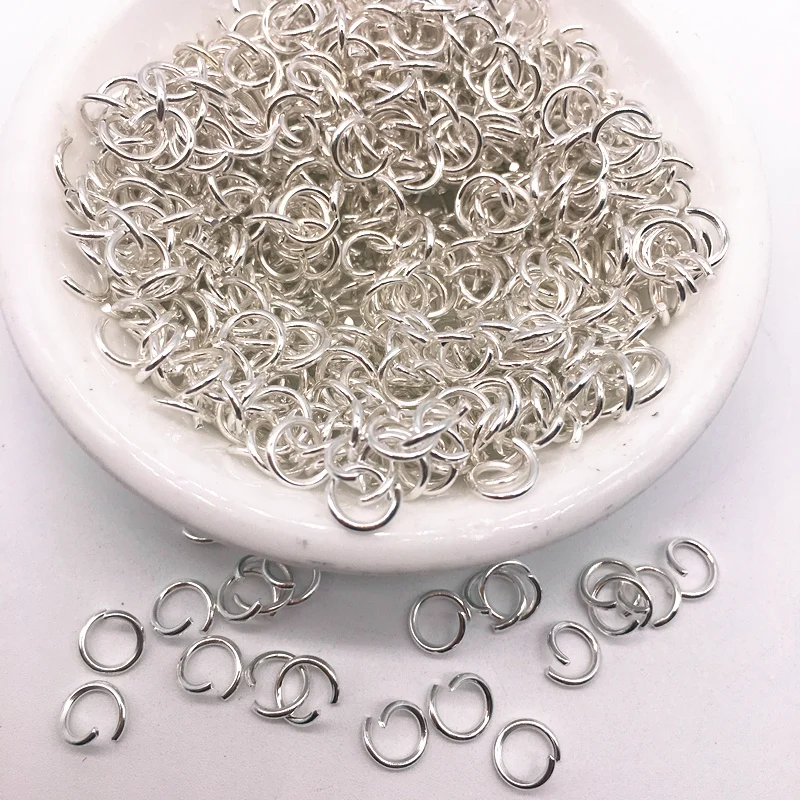 Соединительные кольца 6 мм 300 шт стальные соединительные кольца открытые соединители DIY ювелирных изделий