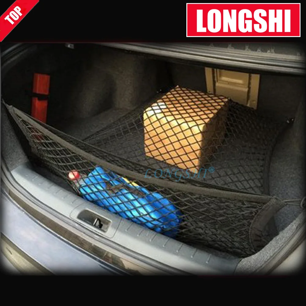 100x40cm Universal Rear Car Organizer Net Cargo Net with 4 Hooks for Most Vehicle Types with Storage Bag Ejoyous Car Cargo Net Car Rear Storage Bag Nest 