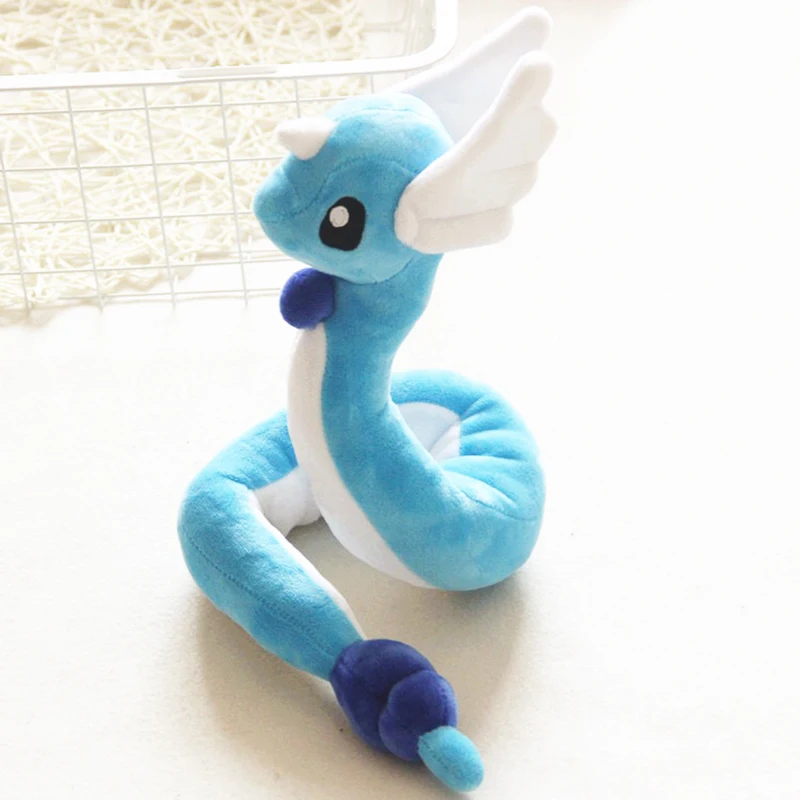 

70/100cm plush Dragonair Any bending interesting toys blue and white cute hot soft Stuffed Doll good quality christmas gift kid