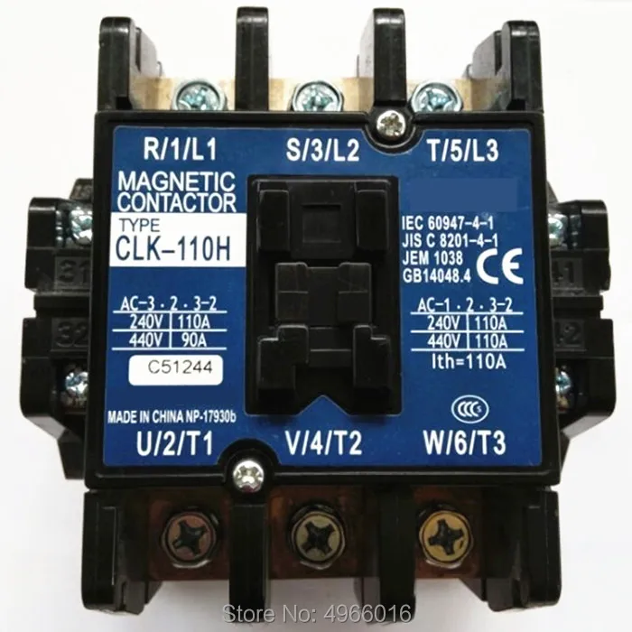 Оригинальные переменного тока контактор CLK-110H AC220V DJ оборудование аксессуары