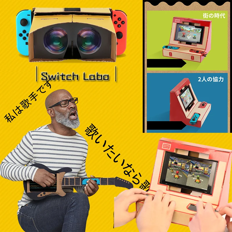 

For Nintendo NS Switch Labo vr Joy-Con Bracket Retro Arcade Stander Premium High Performance Accessories DIY Guitar Gamepad Case
