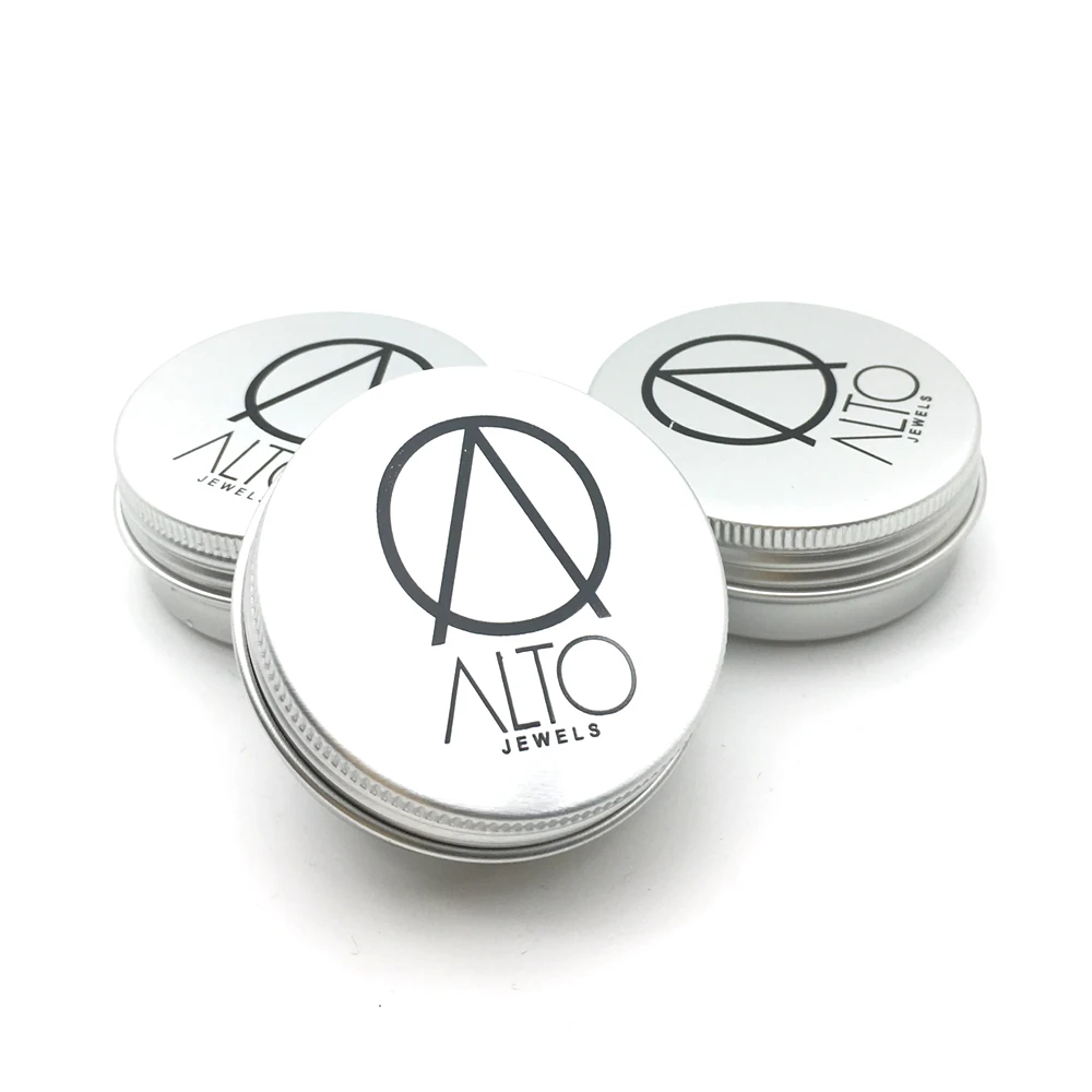 1000 قطعة/الوحدة 30g الألومنيوم الجرار 1 oz الفضة الألومنيوم جرار للكريم 30 مللي الألومنيوم القصدير شعار مخصوص مطبوع الاتصال بنا