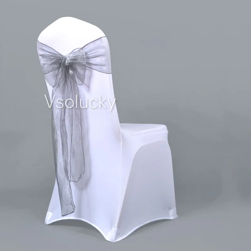 Чехол из органзы на стул с поясом и бантом|chair sashes|organza chair sashessash covers |