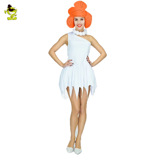 Sexy Wilma Flintstone Costumes Stone Age Savage Cosplay Carnival ...