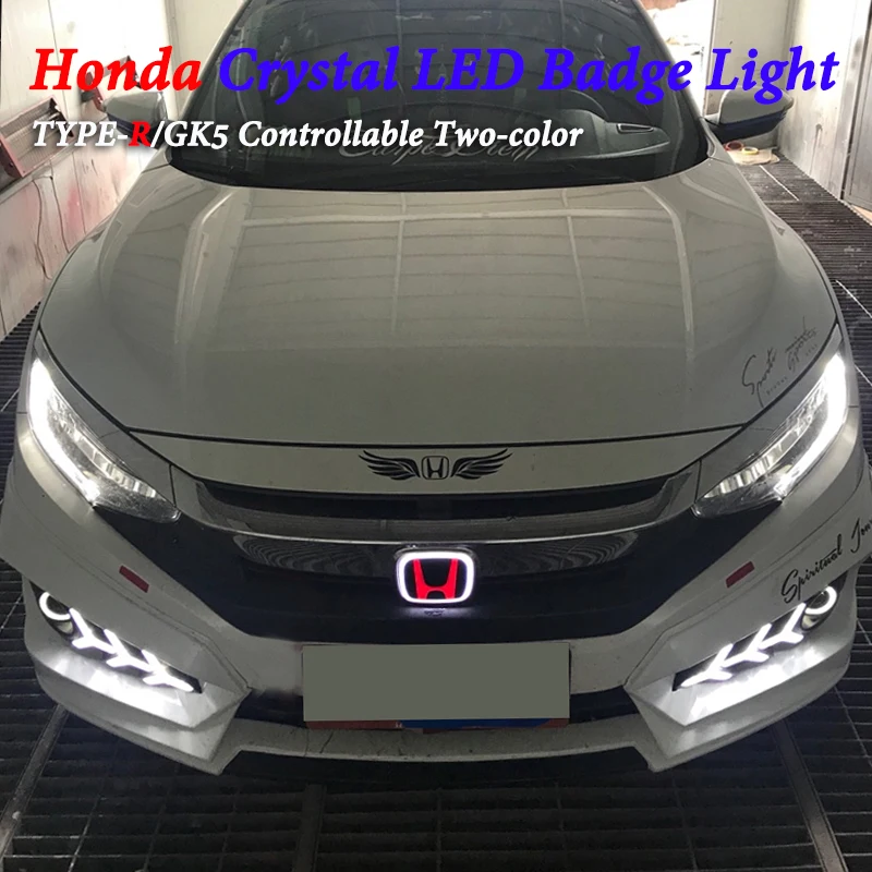 

Crystal LED Badge For Honda Accord civic Fit Odyssey Pilot CRV XRV Crosstour City Front jazz Rear LED Badge Logo Emblem Light