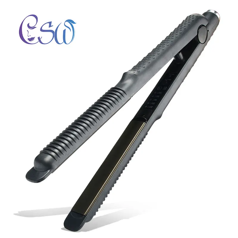 

CSW Professional Temperature Control Titanium Electronic Hair Straighteners Corrugated Crimper Waves Straightening Iron Styling