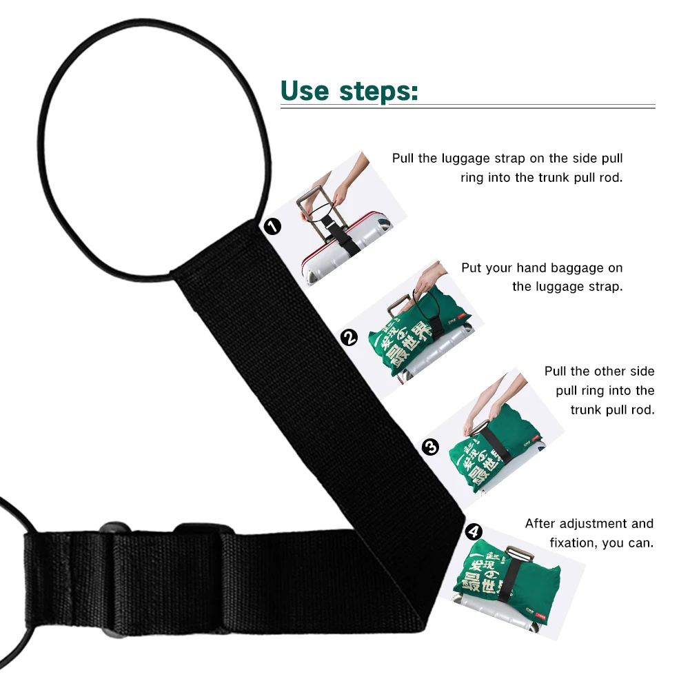 Багажный ремень упаковка ремень путешествия Регулируемый прочный эластичный портативный чемодан из нейлона
