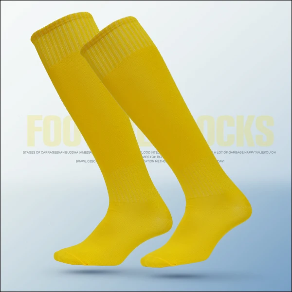 Brothock лето взрослых футбольные носки чулки мужчины Футбол чулки тонкий срез чистый цвет свет борту спортивные носки show Носки - Цвет: Yellow