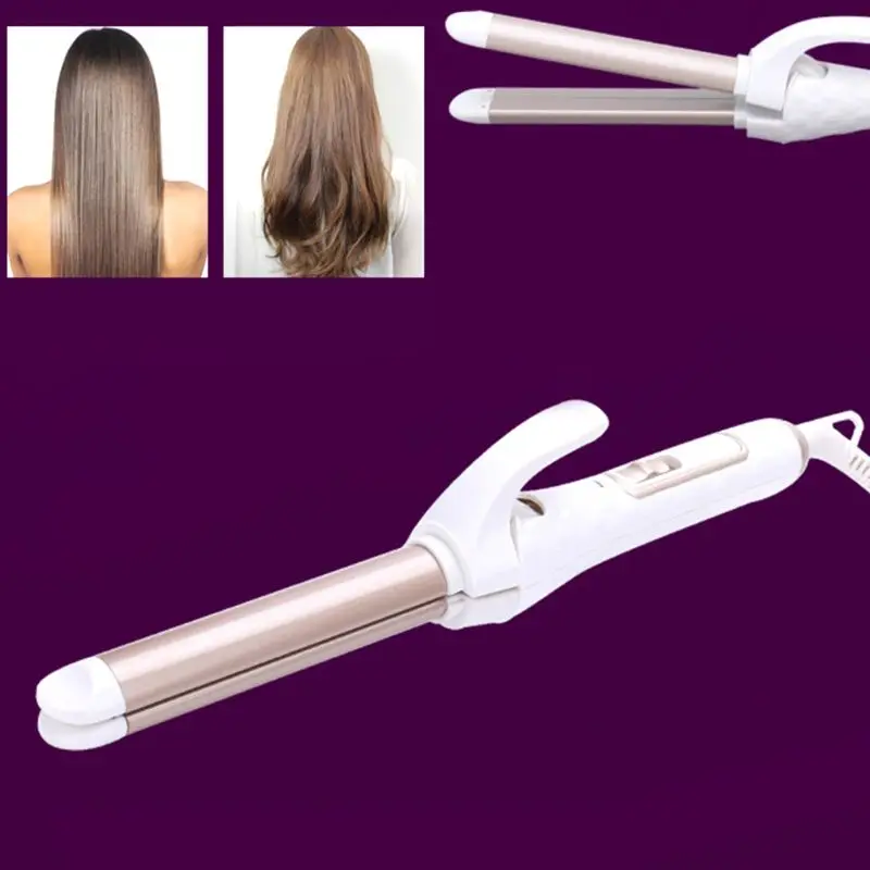 Professional для завивки, выпрямления волос Керлинг выпрямление железа палочка Вэйвер керамический турмалин анти-ошпарить инструмент для