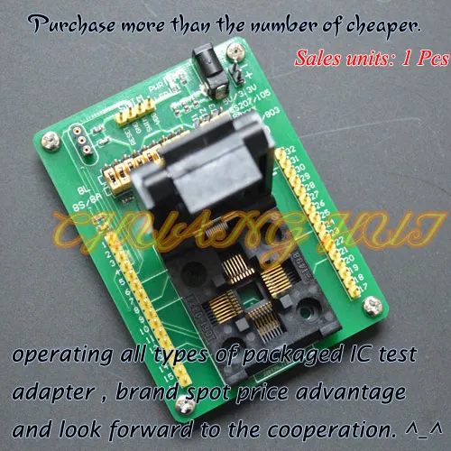 STM8-QFP32 STM8 QFP32 TQFP32 FQFP32 PQFP32 Test Socket Programming Adapter 0.8mm Pitch STM8-QFP32 STM8 QFP32 TQFP32 FQFP32 PQFP32 Test Socket Programming Adapter 0.8mm Pitch