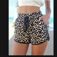 2018 summer European and American popular Leopard print shorts cool leopard with super sexy women's shorts
