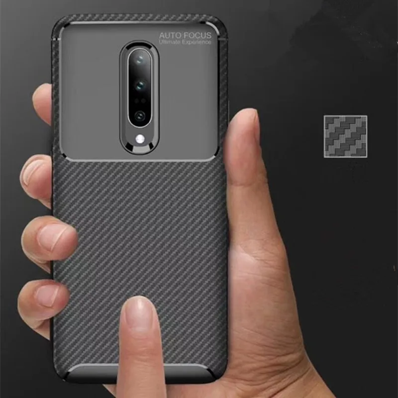 buy For Oneplus 7 Pro Luxury Carbon Fiber Cover Phone Cases For one plus 1+6 1+6T Soft Back Case For OnePlus 6T 7 Pro Shell Funda