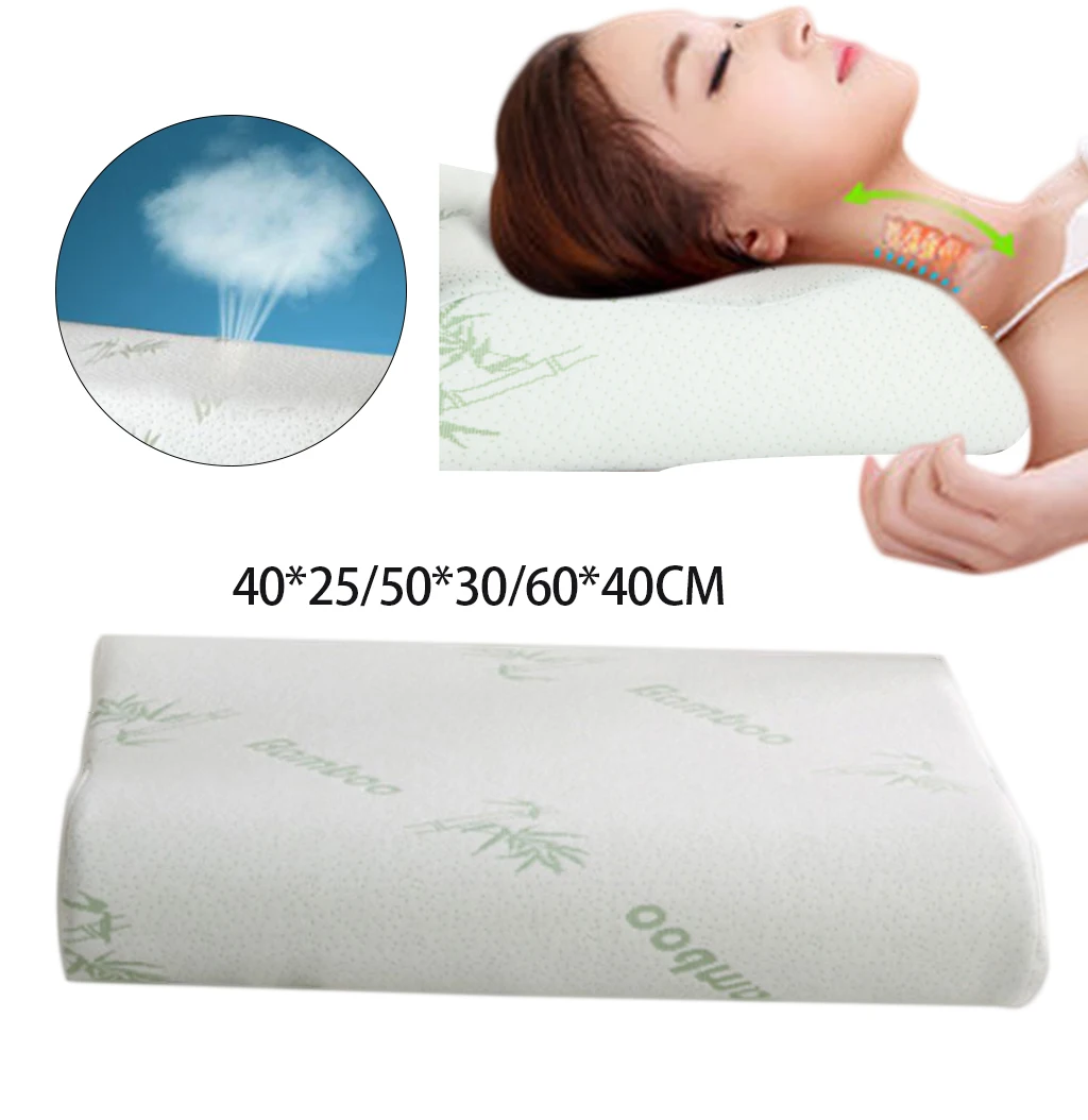 Подушка из бамбукового волокна Memory Foam подушка медленный отскок забота о здоровье Memory Foam подушка поддержка шеи Уменьшение усталости