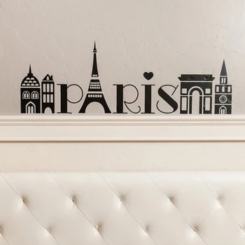 

3d City Landscape Wall Sticker Paris Wall Decal Decorating Landscape Wallpaper Removable Modern Wall Stickers S22