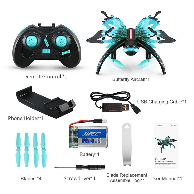 JJRC H42WH бабочка WI-FI с видом от первого лица Квадрокоптер с дистанционным управлением с функцией Voice Управление удержания высоты режим RTF