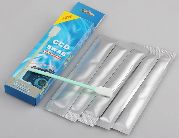 10Lots CCD CMOS sensor cleaning swab with cleaning solvents for d7100