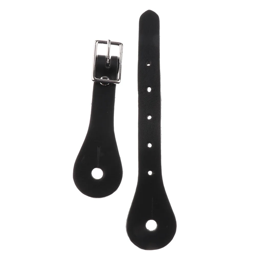 2pcs/set 8.66'' Artificial Leather Spur Straps for Ladies Gents Horse Riding Boots Horse Riding Accessories