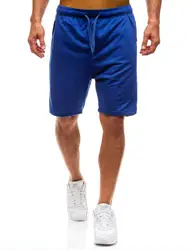 2019 г. модные однотонные Для мужчин Slim Fit Рубашки домашние летние Для мужчин s пляжное хлопковое повседневные мужские шорты брендовая одежда