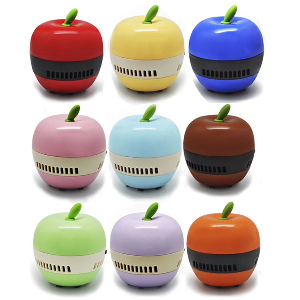 Горячие Портативный милые мини фрукты угловой стол пылесос Apple подметальная машина - Цвет: Random