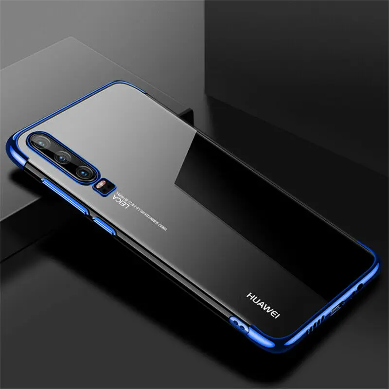 ТПУ защитный чехол для huawei Honor 8S 8X 8C 8A Y7 Y6 Y5 мягкий чехол для P20 Pro lite Nova 3 3i чехол для сотового телефона защитный чехол - Цвет: Синий