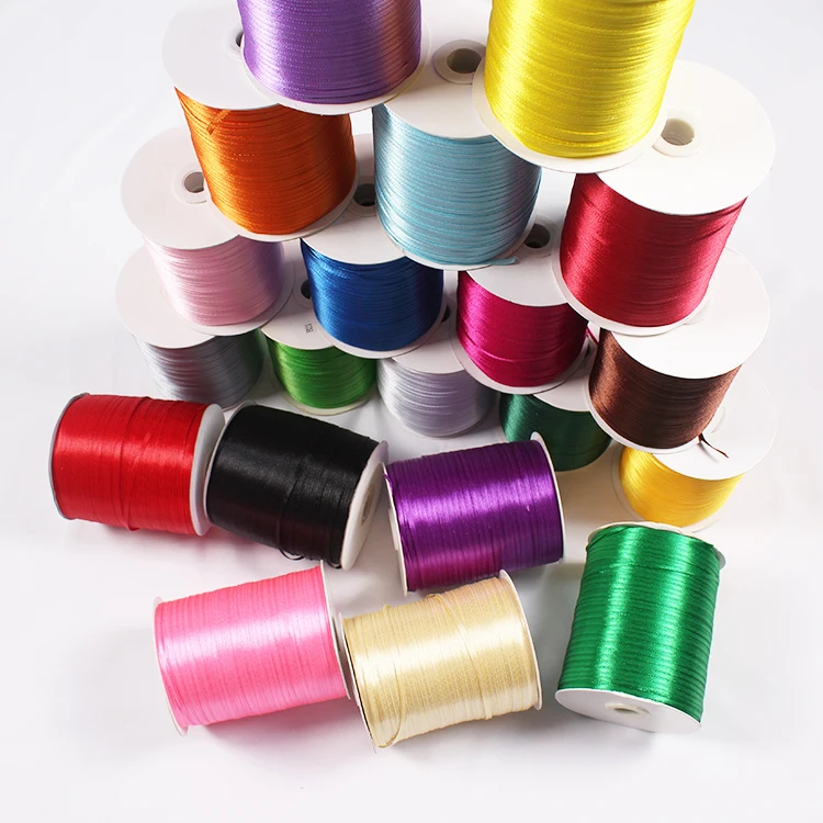 1/8''3mm Silk Satin Ribbon For Craft Sewing Fabric Christmas Wedding Supplies Party Decoration