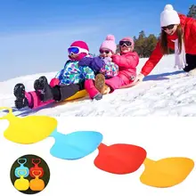 Zerlar пластиковые снежные сани Лыжная доска Toboggan сани для взрослых детей игра на снежной траве песок