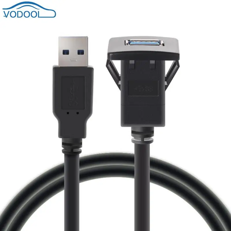 VODOOL 2 м/6.5ft один Порты и разъёмы USB3.0 мужчина к USB3.0 женский 2 м/6.5ft автомобиля флеш крепление кабеля авто кабель-удлинитель Car аксессуары