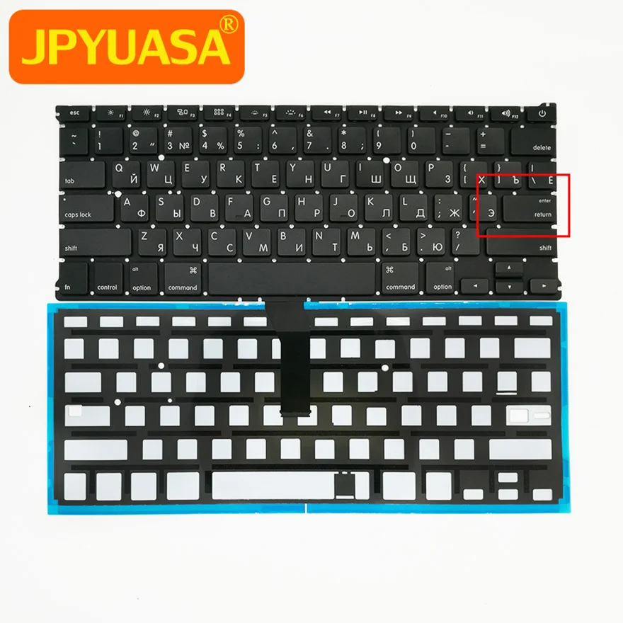 5pcs/lot New Small Enter Key Russian RU Keyboard with Backlight For ...