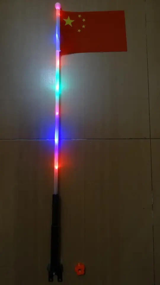 bike flag pole lights