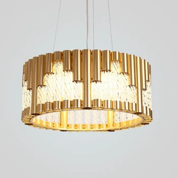 

jmmxiuz Modern round design chandeliers LED lamp AC110V 220V living room dining room chandelier hanging lights