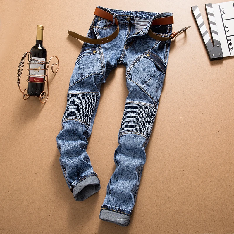 European American Style font b men b font font b jeans b font luxury brand font