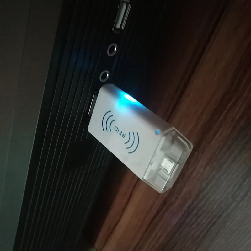 Двойной USB Rfid считыватель карт для Android система окна мини размер микро 125 кГц