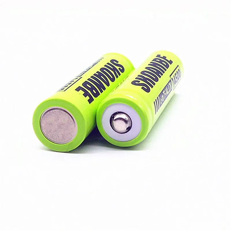 SKOANBE14500 аккумулятор 3,7 V литий-ионная аккумуляторная батарея для фонарика мыши зеленый Jiantou
