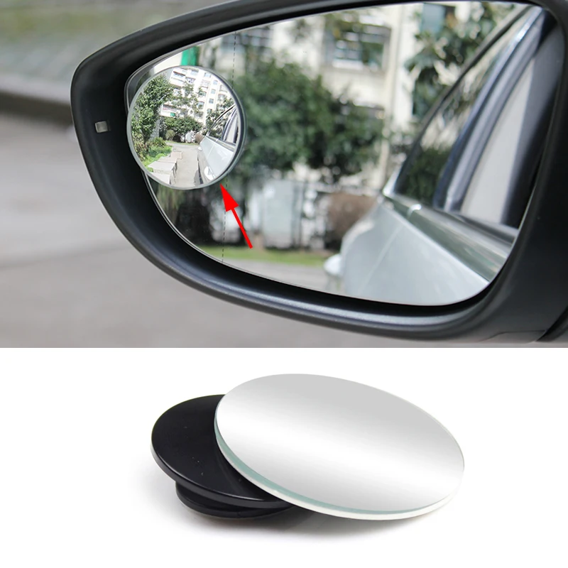 Car Styling 1 Pc Clear Car Rear View Mirror 360 Rotating Safety Wide