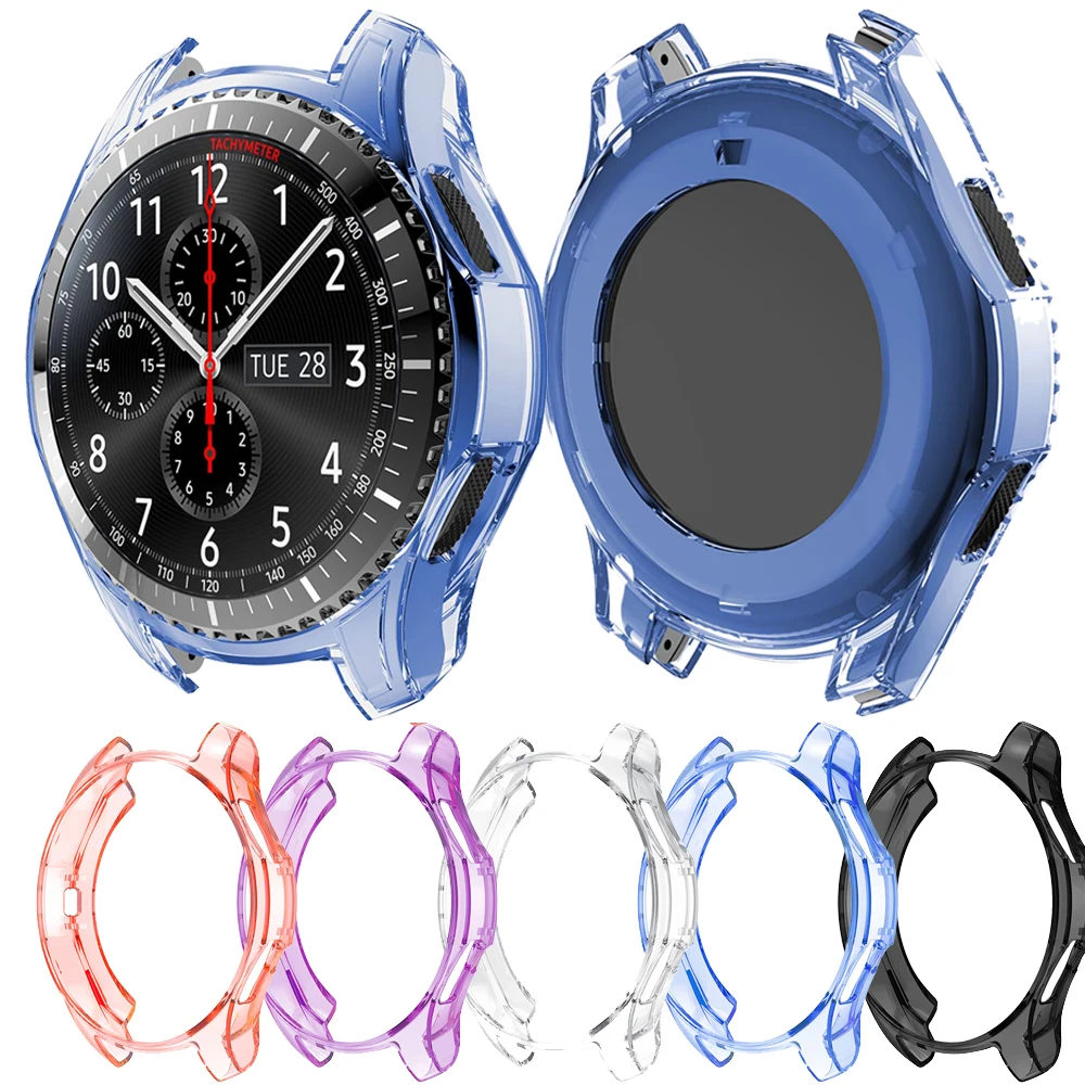 Чехол из ТПУ для Samsung Galaxy Watch 46 мм прозрачный силиконовый защитный чехол